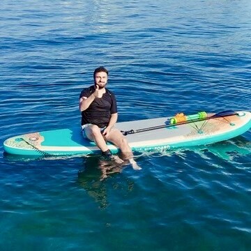 PinkApple SUP board Ege kıyısı fotoğraf 1