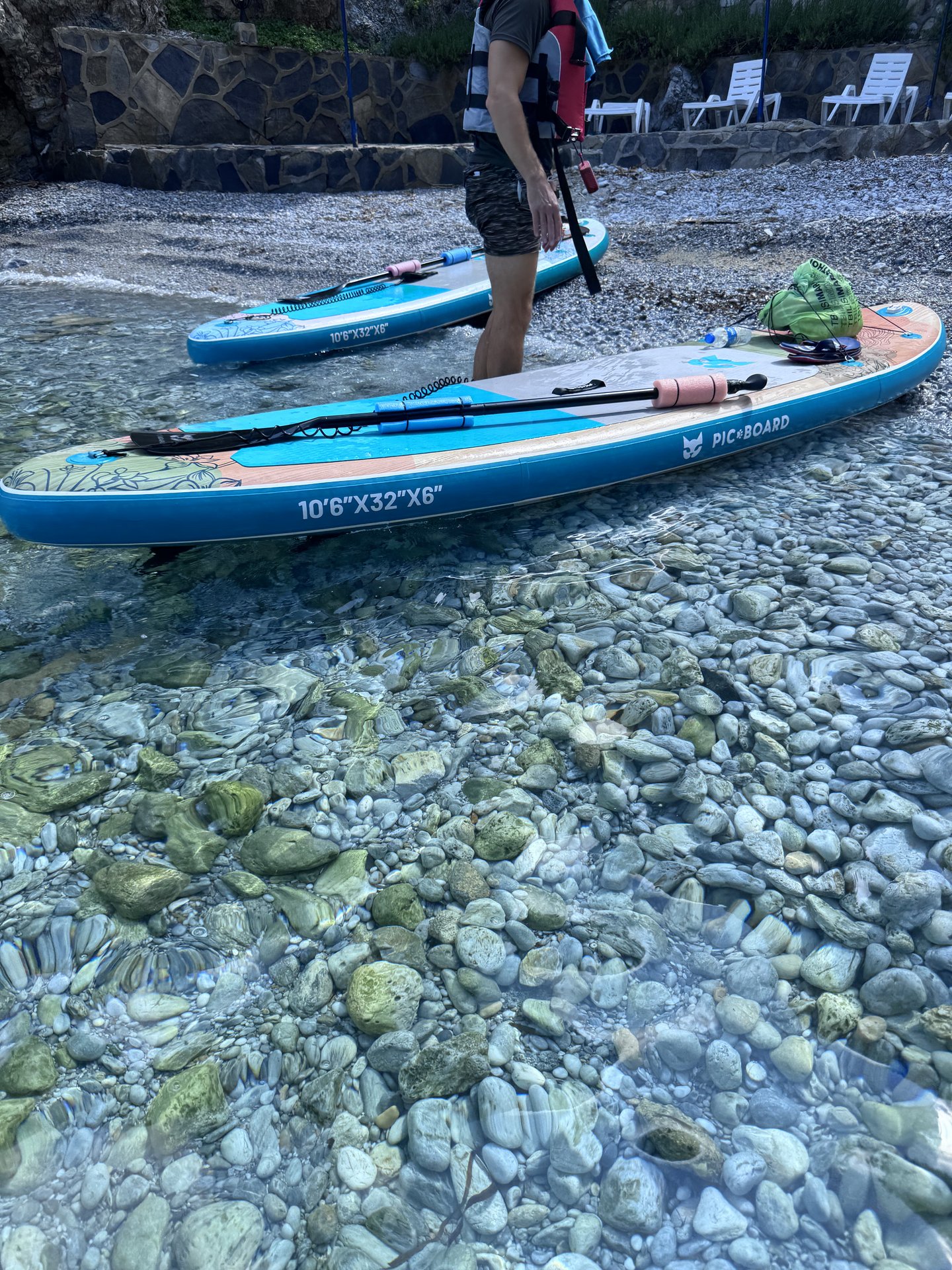 Güzelçamlı Dilek Yarımadası önünde SUP board rotası — milli park paddle board