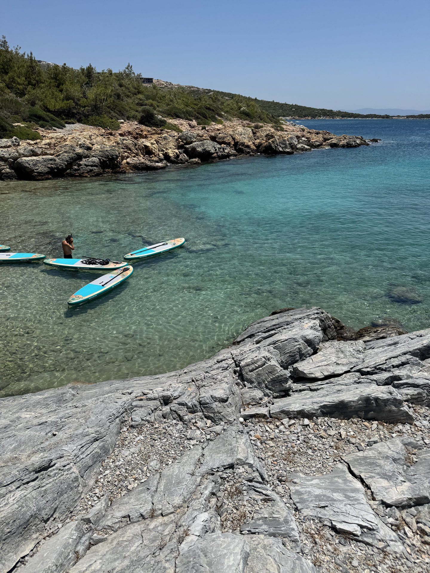 Mordoğan koyunda SUP board rotası — el değmemiş Ege kıyısında paddle board